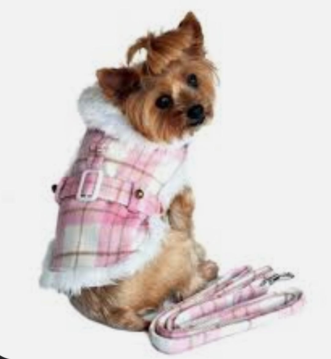 Designer Dog Coats- Plaid Fleece